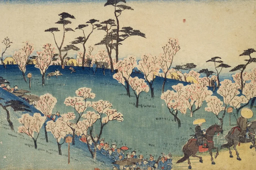 Utagawa Hiroshige, "Meisho of Edo" / National Diet Library Digital Collection